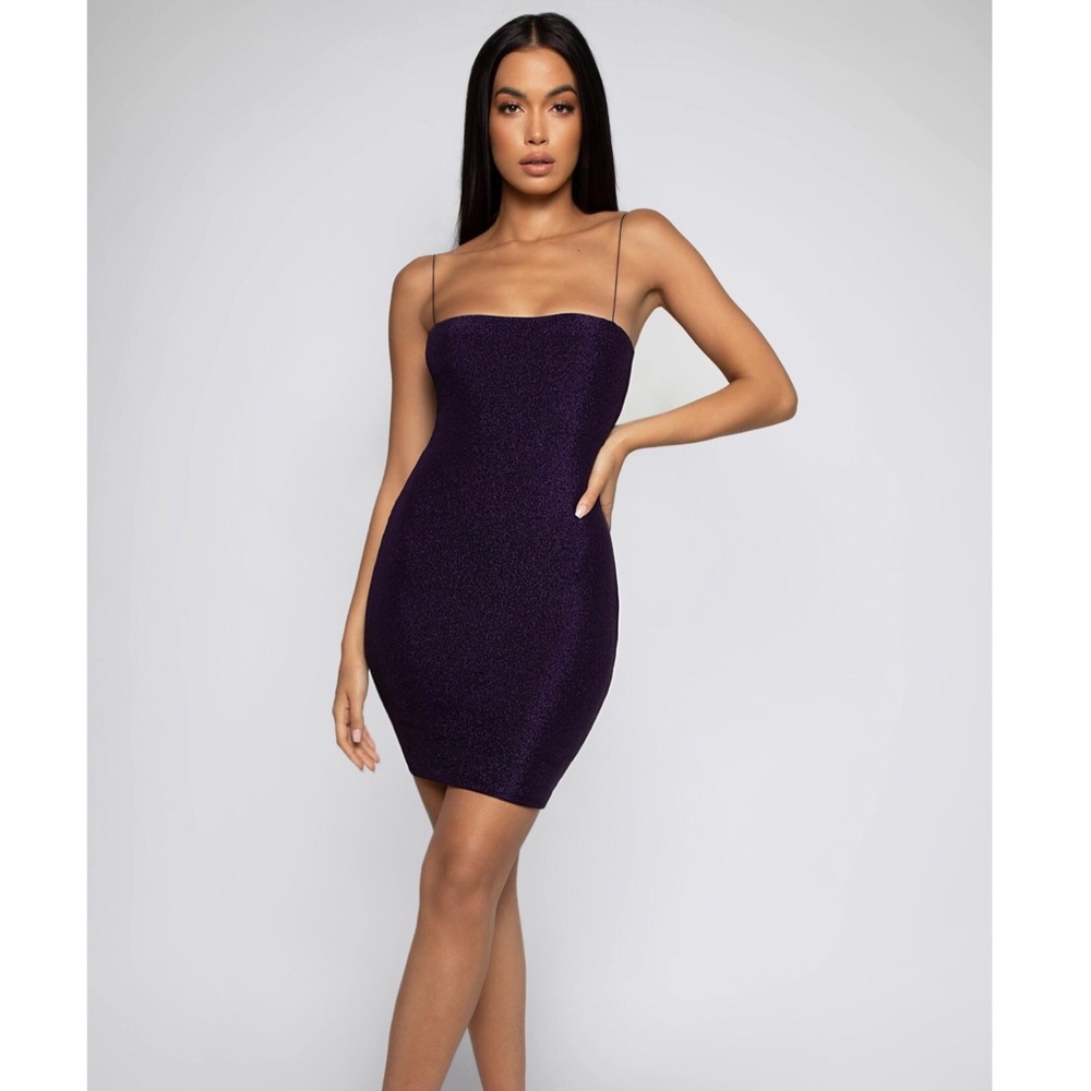 🎁🎄Meshki sparkly purple mini dress